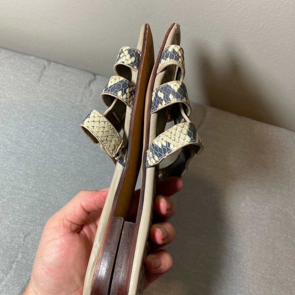 Sam Edelman Berit Snakeskin Slide Sandals - Picture 4 of 7